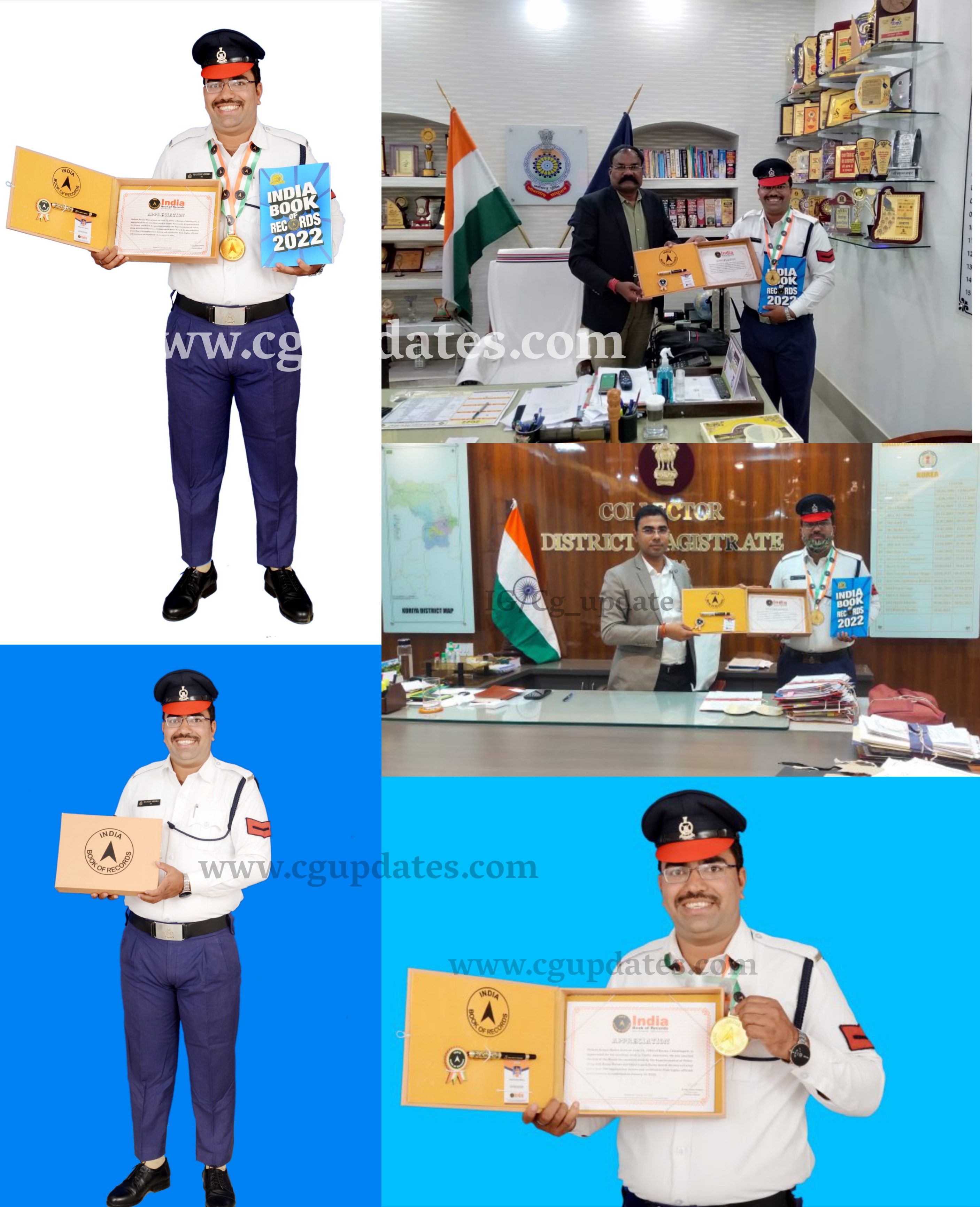 कोरिया: आज जिले वासियों के लिए बड़ी ही खुशखबरी भरी खबर लेकर आए हैं यातायात में पदस्थ लांस नायक महेश मिश्रा...जिन्होंने छत्तीसगढ़ राज्य के छोटे से जिले कोरिया से इंडिया बुक ऑफ रिकॉर्ड में नाम दर्ज करा कर बेस्ट ट्रैफिक मैन ऑफ द इंडिया बनकर पूरे प्रदेश को गौरवान्वित किया है...