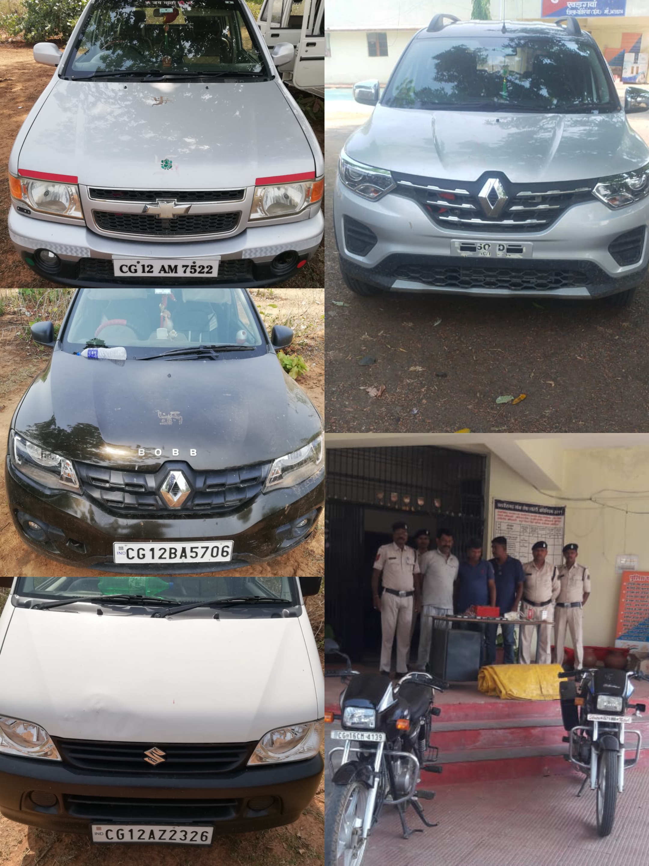 ग्राम बड़े साल्ही के जंगल में जुआरी चढ़े पुलिस के हत्थे, थाना खड़गवा की कार्यवाही..