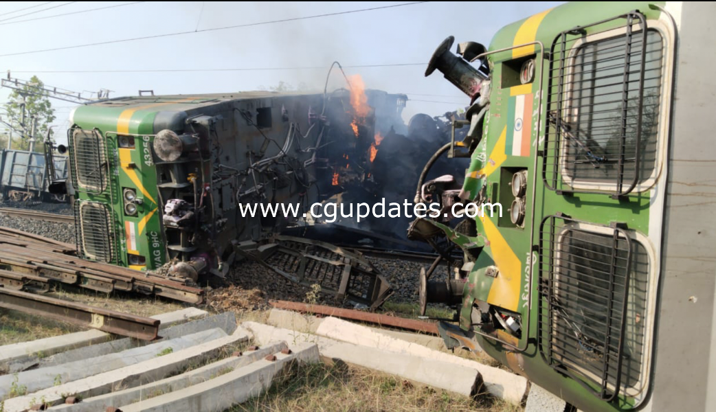 बड़ी खबर आमने सामने दो ट्रेन की टक्कर 1 लोको पायलट की मौत 5 घायल यह रुट रहेगी बाधित पढ़े पूरी खबर...