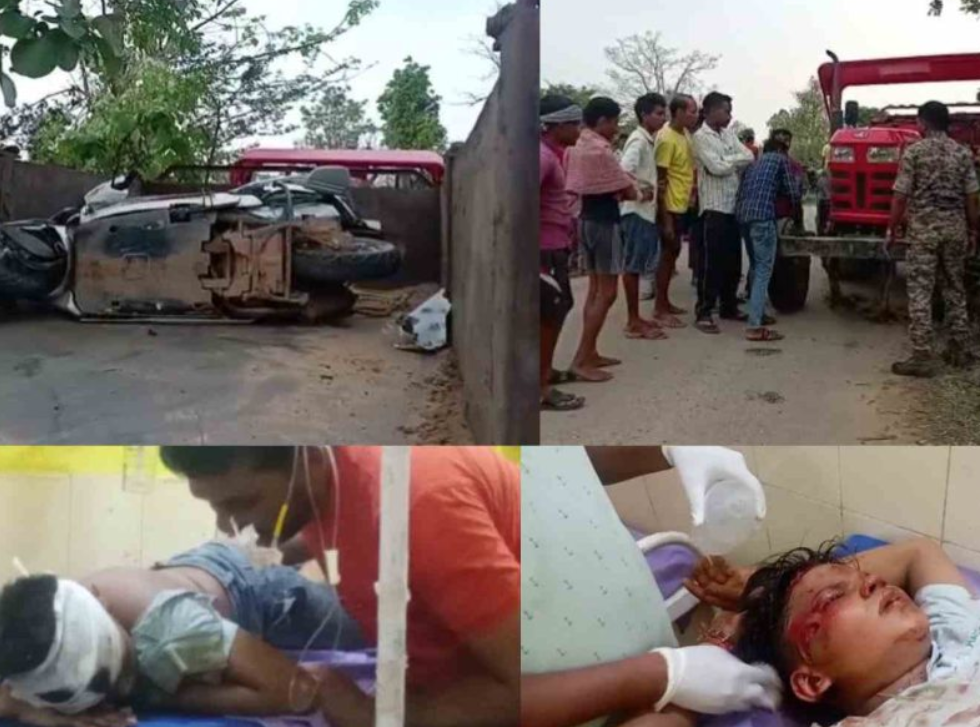 छत्तीसगढ़ ट्रेक्टर और मोपेड में टक्कर 2 की मौत,वही 2 घायल...