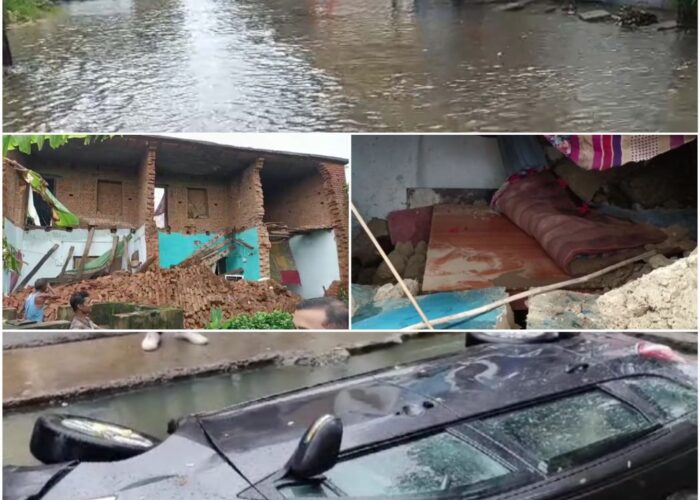 छत्तीसगढ़ में झमाझम बारिश से डूबे कई इलाके, कहीं भरभराकर गिरा मकान, तो कहीं डूबी कार, खुले नालियों से सड़क पर चलने से भय का माहौल  