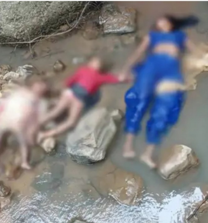नदी में मिली महिला एवं 2 बच्चो की लाश देखिए क्या है मामला 