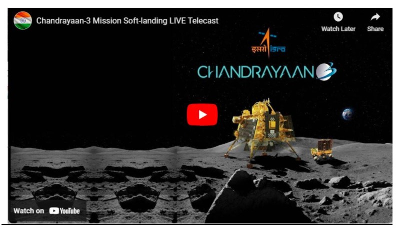 चंद्रयान-3 की लैंडिंग का होगा सीधा प्रसारण, नोट कर लें टाइमिंग, इसरो रचेगा इतिहास, सभी स्कूलों में सीधा प्रसारण