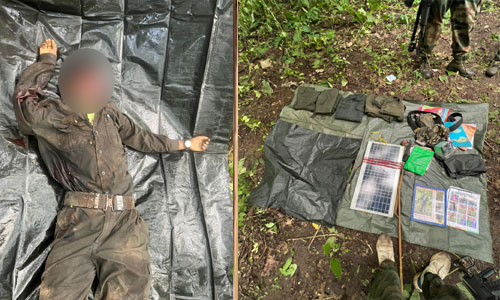 पुलिस और नक्सलियों के बीच मुठभेड़, हार्डकोर नक्सली हुआ ढेर