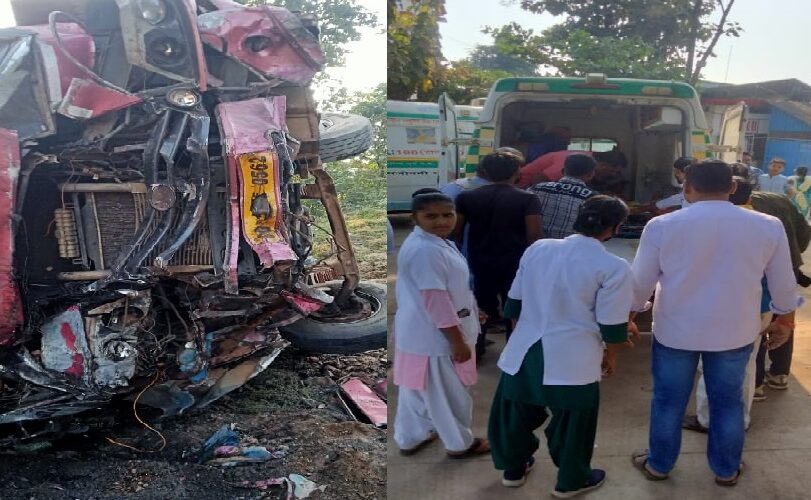 छग में बड़ा हादसा : मवेशियों को बचाने के चक्कर में पलटी यात्रियों से भरी बस,  2 लोगों की दर्नाक मौत, दर्जनों से अधिक घायल