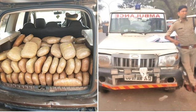 एंबुलेंस में गांजा पकड़े जाने के बाद जागा परिवहन विभाग, बिना अनुमति वाली 18 एंबुलेंस जब्त