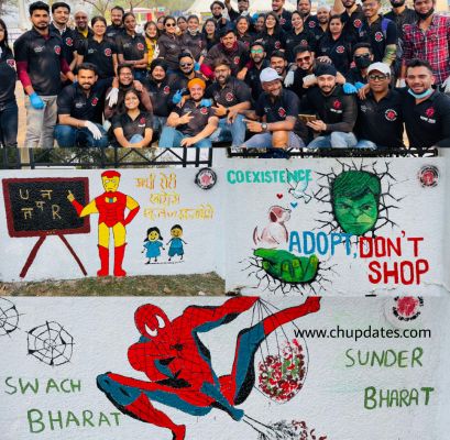 रायपुर एवेंजर्स ने ठाना है रायपुर को स्वच्छता में नंबर 1 लाना है , रायपुर एवेंजर्स ने आज महादेव घाट में वाल आर्ट बना कर स्वच्छता का मैसेज दिया ...