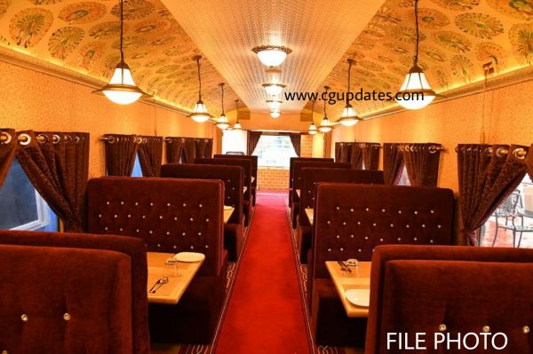 रायपुर रेलवे स्टेशन के पुराने कोच में बनेगा रेस्त्रा अगले महीने हो सकता है शुरू ... कुली के ड्रेस में होंगे वेटर , वॉल में दर्शाएंगे छत्तीसगढ़ के पर्यटन स्थल रेल्वे से मिली हरी झंडी 