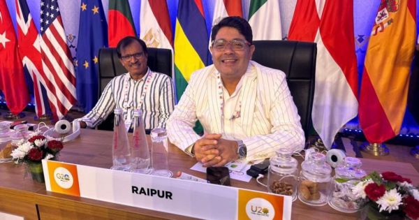 महापौर ढेबर ने छठे U20 शिखर सम्मेलन में लिया भाग, कई सत्रों में हुए शामिल