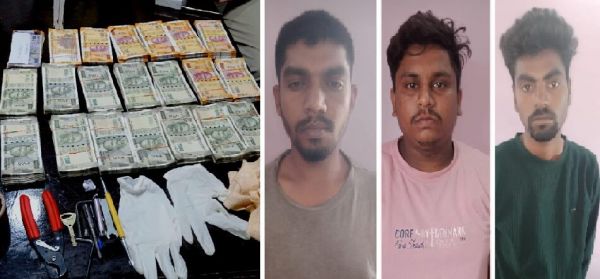 CRIME NEWS : 24 घंटे के भीतर पुलिस की बड़ी कार्रवाई : एटीएम में पैसा डालने वाला ही निकला लूट का मास्टरमाइंड, तीन आरोपी गिरफ्तार