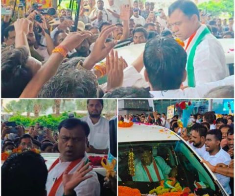 पदभार ग्रहण करने रायपुर पहुंचे PCC चीफ दीपक बैज, कांग्रेस कार्यकर्ताओं ने किया भव्य स्वागत