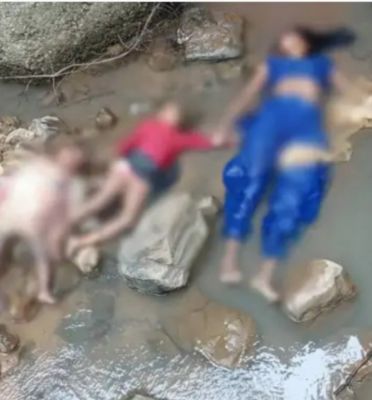 नदी में मिली महिला एवं 2 बच्चो की लाश देखिए क्या है मामला 