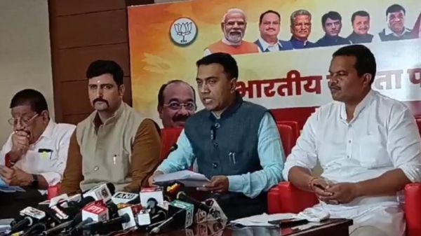 गोवा के मुख्यमंत्री प्रमोद सावंत ने कांग्रेस पर साधा निशाना, कहा- विज्ञापन की, घोटालों की सरकार है, इसे घर बैठाना है&hellip;