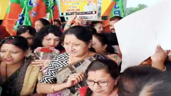 केंद्रीय मंत्री अन्नपूर्णा देवी यादव पहुंची रायपुर