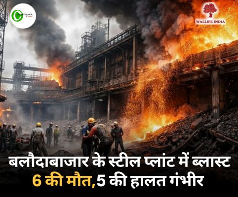  ब्रेकिंग बलौदाबाजार के स्टील प्लांट में ब्लास्ट 6 की मौत,5 की हालत गंभीर 