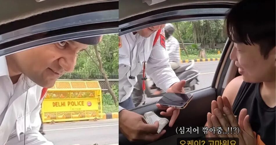 NATIONAL NEWS : ट्रैफिक पुलिस का कारनामा : पुलिसकर्मी ने विदेशी नागरिक से वसूला 5000 का जुर्माना, लेकिन नहीं दी चालान रसीद, अब हुआ सस्पेंड