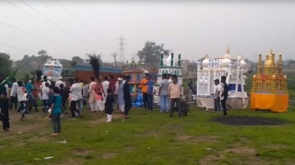 मोहर्रम का जुलूस में हादसा : हाईटेंशन तार की चपेट में आने से ताजिया में ब्लास्ट, 4 लोगों की मौत