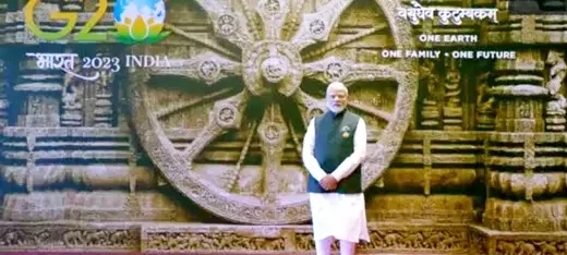 दिल्ली में G20 समिट शुरू : PM मोदी ने भारत मंडपम पहुंचे सुनक को गले लगाया, बाइडेन को कोणार्क चक्र के बारे में बताया