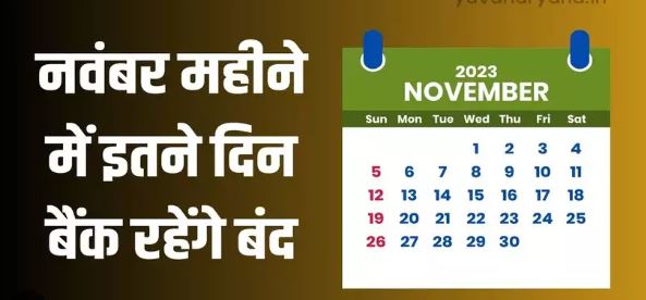 नवंबर में 15 दिन बंद रहेंगे बैंक, देखें RBI Bank Holidays की लिस्ट