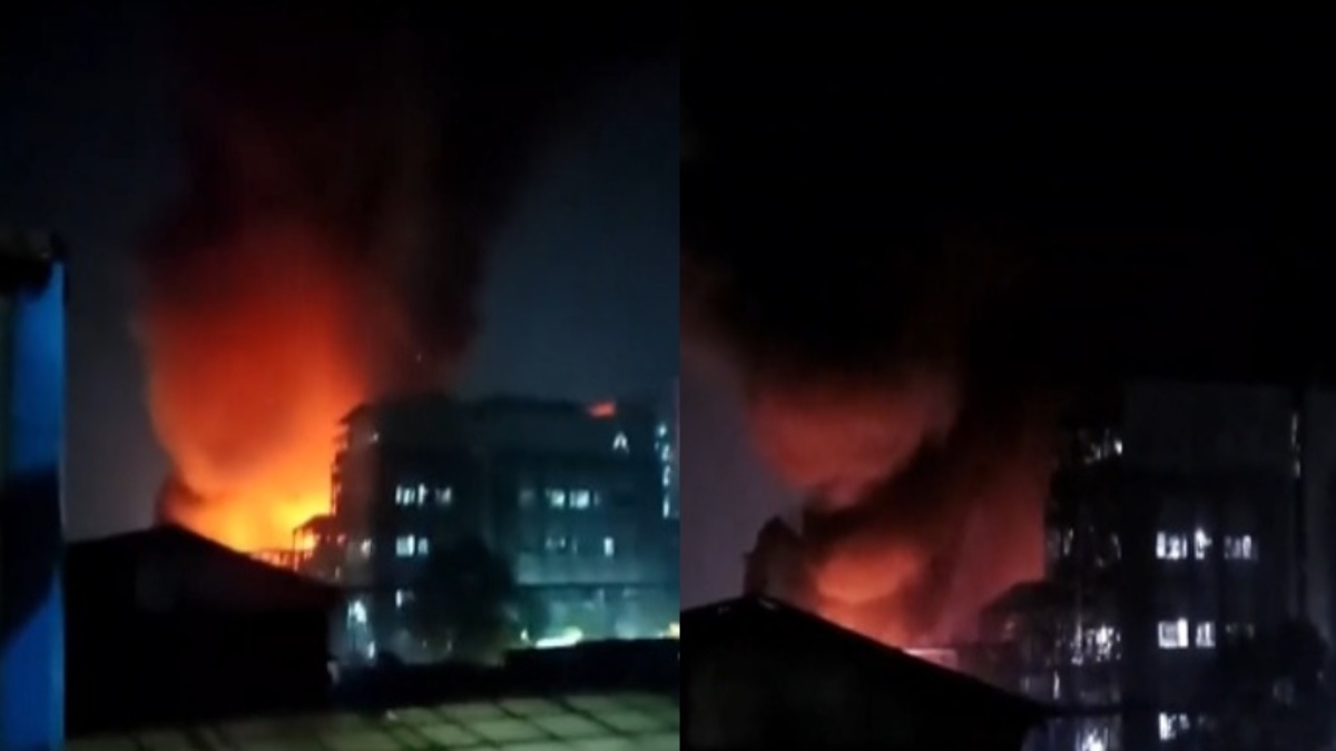 केमिकल फैक्ट्री में लगी भीषण आग, दमकल की गाड़ियां मौके पर