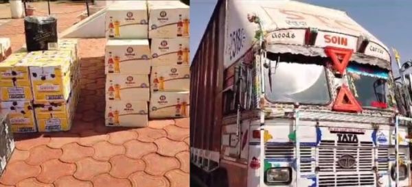 पुलिस को मिली बडी सफलता : करीबन 3 करोड़ की प्रीमियम शराब समेत एक कंटेनर जब्त 