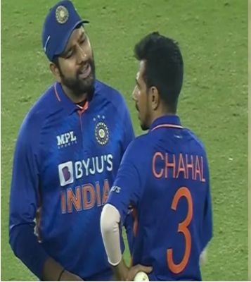 जब रोहित शर्मा ने युजवेंद्र चहल को लगाई डांट, बोले- चल भाग उधर